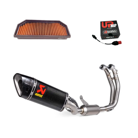 Bundle RS 660 E5+ 2025 (USA 2026): Sprint Filter PM176S + Akrapovic S-A6R3-APLC + UpMap