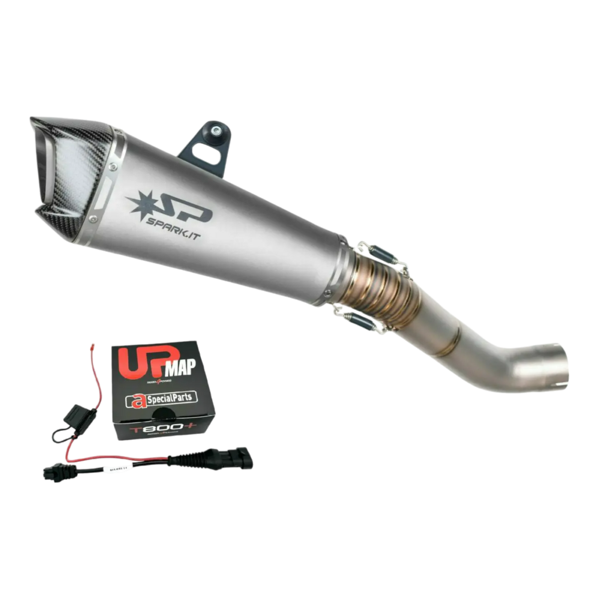Bundle: Spark Slip-On GAP0402T for Aprilia RS Tuono V4 + UpMap 2017-2020