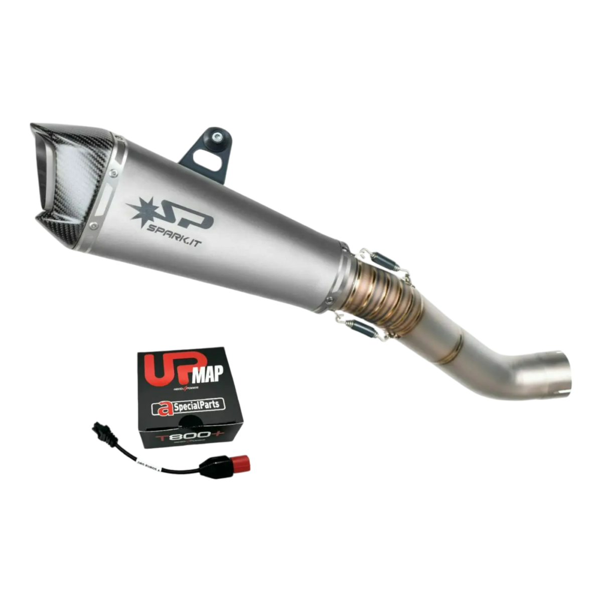 Bundle: Spark Slip-On GAP0402T for Aprilia RS Tuono V4 + UpMap Euro 5 2021 onwards
