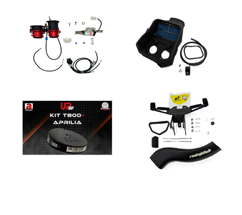 Complete kit racing kit for Aprilia RS 660: variable stacks + Evo Race airbox + ram air scoop + UpMap