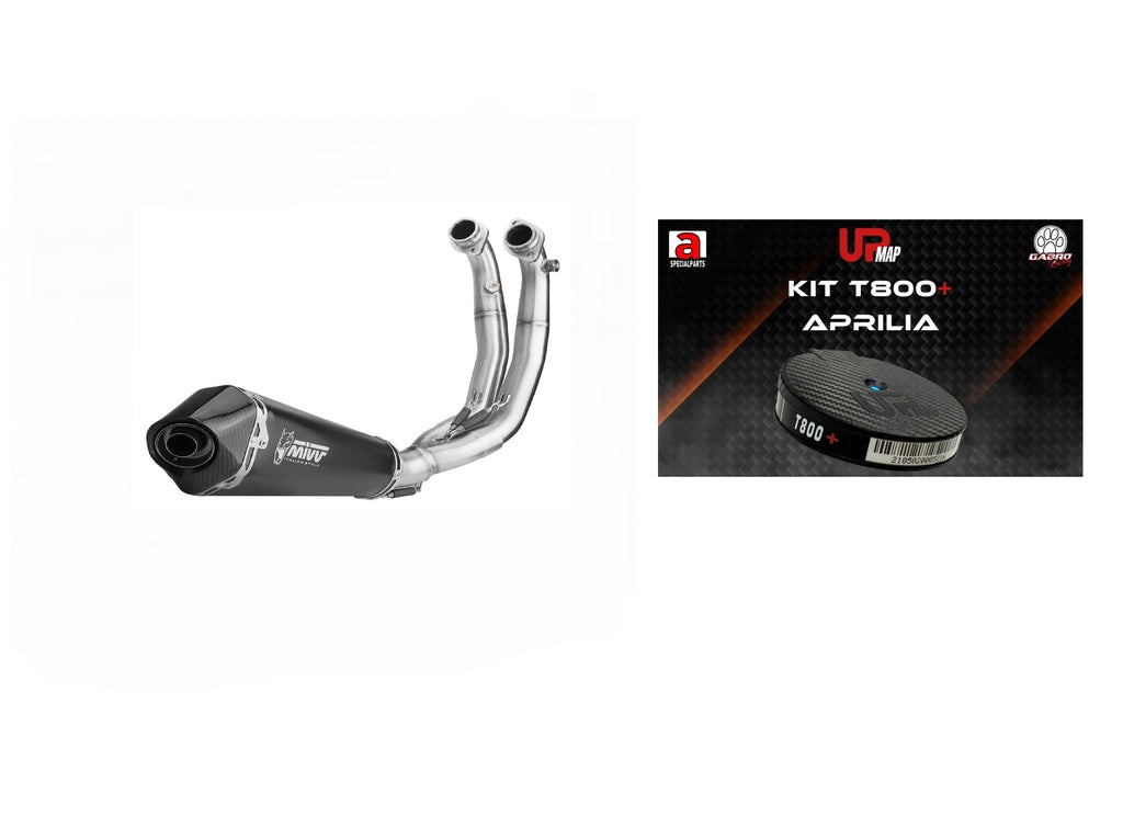 Scarico Mivv Delta Race Black Per Aprilia RS 660 2020-2021 - Sistema Completo 2x1 - Foto 7