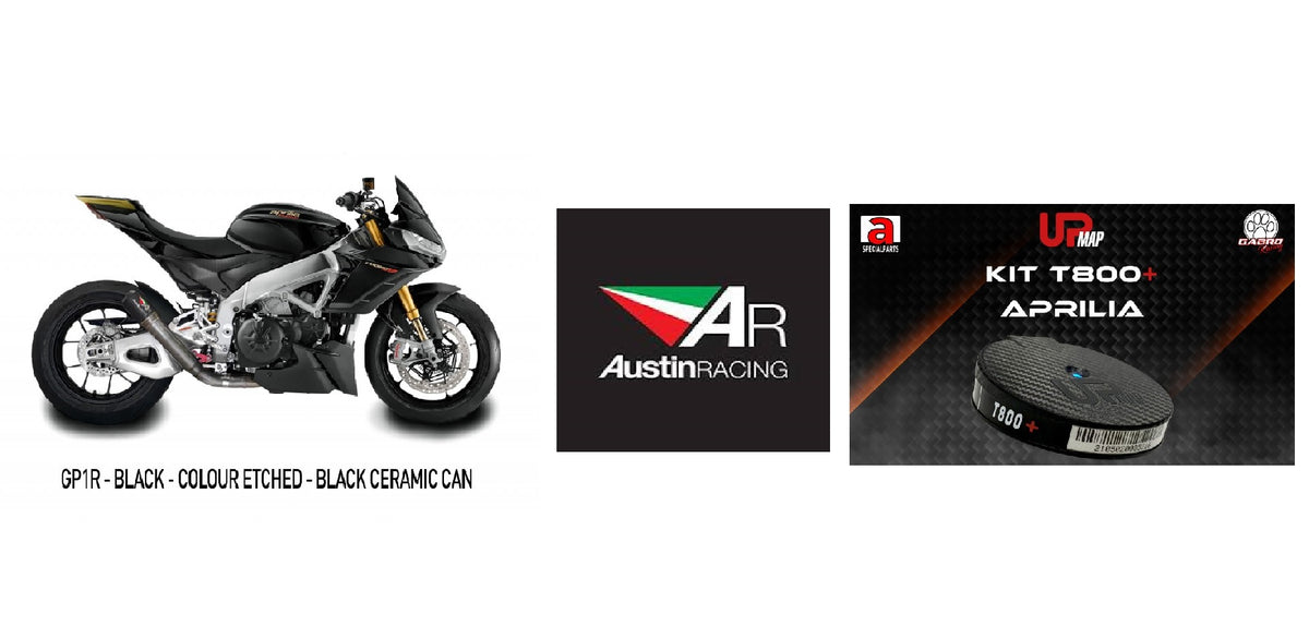 Bundle Aprilia Tuono V4: Austin Racing 2021-2024 Tuono V4 De-Cat Race V3 + UpMap