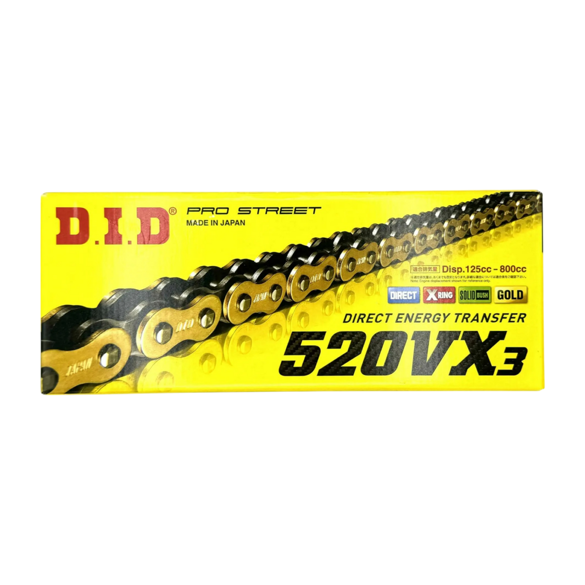 Chain DID Gold Vx3 Pitch 520 110 Links