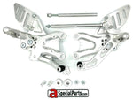FlyHammer rearset for Aprilia RS V4 Tuono V4 2017-2024 silver