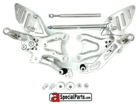 FlyHammer rearset for Aprilia RS V4 Tuono V4 2017-2024 silver