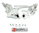 FlyHammer rearset for Aprilia RS V4 Tuono V4 2017-2024 silver