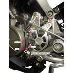 FlyHammer sprocket cover for Aprilia RS 457 silver