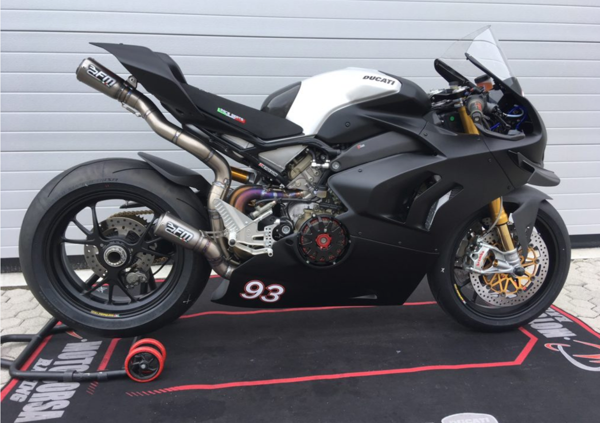 FM-PROJECTS "3/4" steel-Titanium Exhaust for Ducati Panigale V4 / S / Special / R / SP 2018-2024 FMD004RKST/S