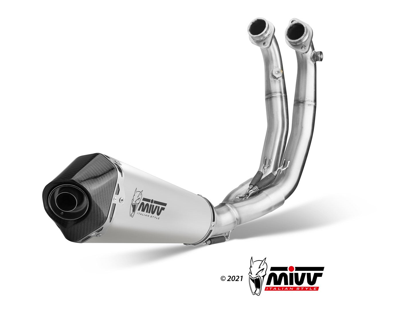 Bundle: Full Exhaust Mivv Delta Race Inox Aprilia RS 660 Tuono 660 + UpMap