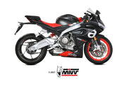 Bundle: Full Exhaust Mivv Delta Race Inox Aprilia RS 660 Tuono 660 + UpMap