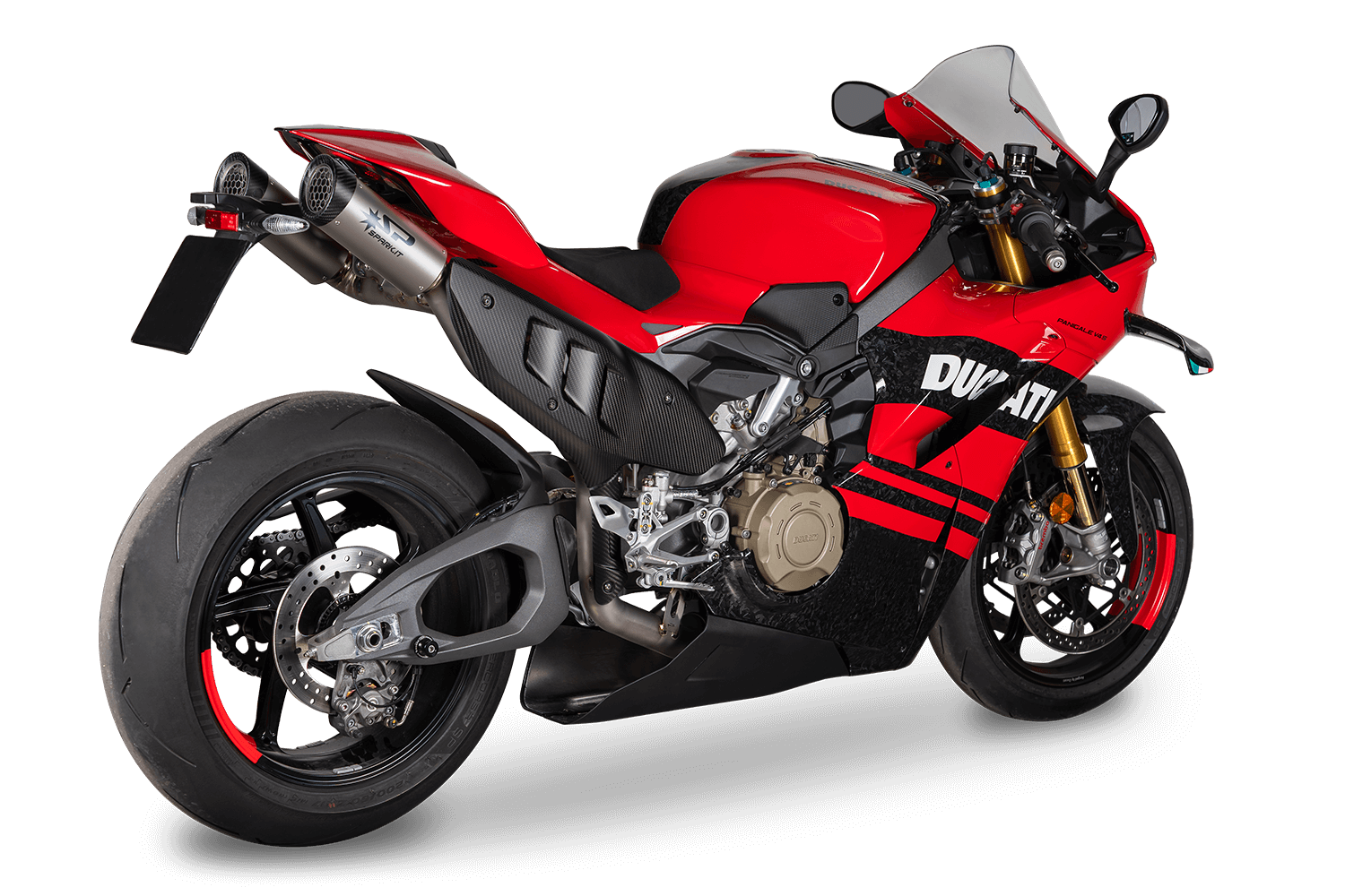 Spark GDU8854T Racing Full System (Full collector + 2 DYNO silencers) for Ducati Panigale V4/S/R 2025