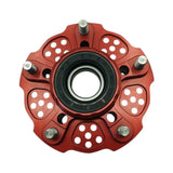 Sprocket carrier by Dilone (new version, lighter) for Aprilia RS 660 Tuono 660 Tuareg 660 in ergal aluminium billet red