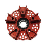 Sprocket carrier by Dilone (new version, lighter) for Aprilia RS 660 Tuono 660 Tuareg 660 in ergal aluminium billet red