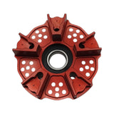 Sprocket carrier by Dilone (new version, lighter) for Aprilia RS 660 Tuono 660 Tuareg 660 in ergal aluminium billet red