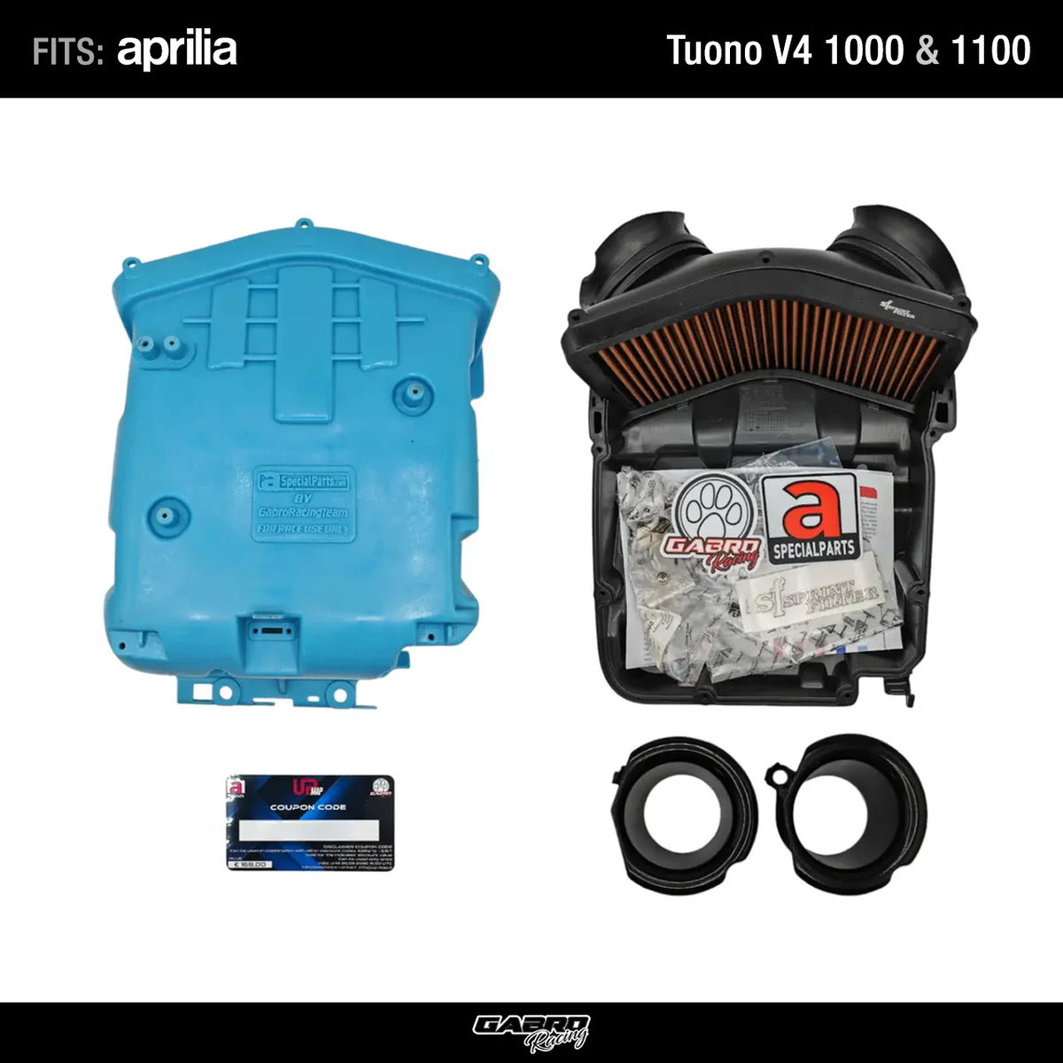 Airbox Stage 3 Kit for Aprilia Tuono V4 1000 and 1100 2011-2020 with map by GRT