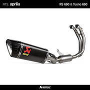 Akrapovic Full Exhaust for Aprilia RS 660 Tuono 660 S-A6R5-APLC (ex S-A6R3-APLC)