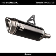 Bundle Akrapovic Slip-On S-H7SO6-HRTBL for Honda Transalp 750 (2023-2025) + UpMap