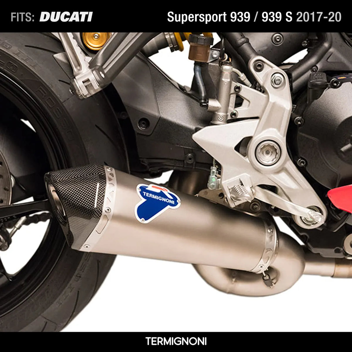 Termignoni Racing Silencers for Ducati 939 / 939 S 2017-2020 code D18109440ITC
