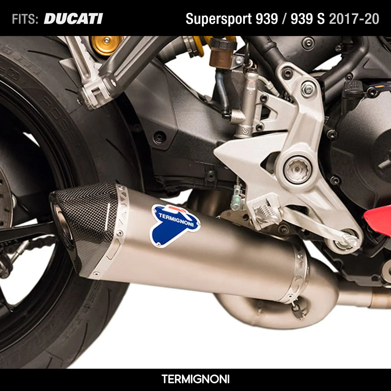 Termignoni Racing Silencers for Ducati 939 / 939 S 2017-2020 code D18109440ITC