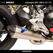 Termignoni Racing Silencers for Ducati 939 / 939 S 2017-2020 code D18109440ITC