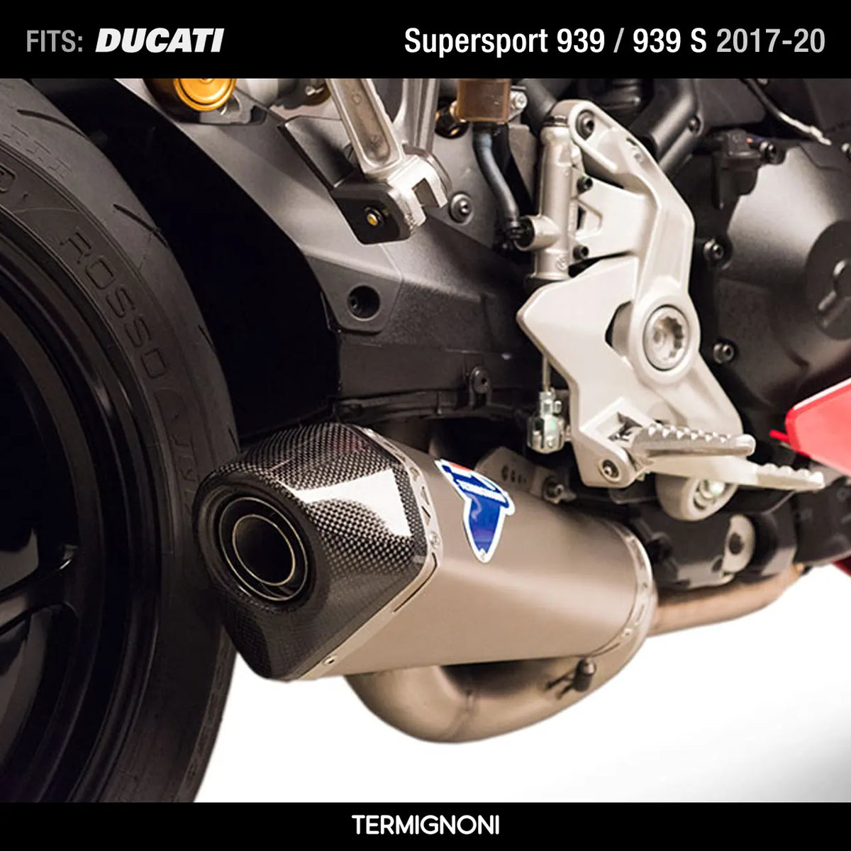 Termignoni Racing Silencers for Ducati 939 / 939 S 2017-2020 code D18109440ITC