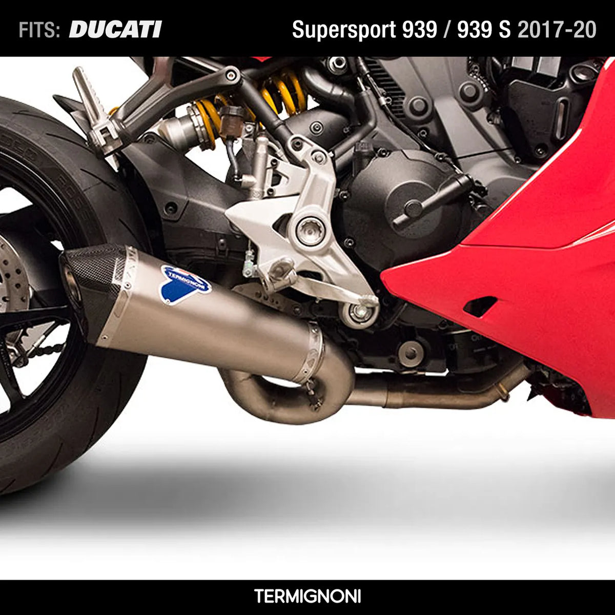 Bundle Ducati Supersport 939 / 939 S 2017-2020: Racing Termignoni D18109440ITC + UpMap T800+