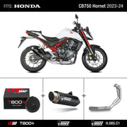 Bundle for Honda CB750 Hornet 2023-2024: NO-KAT pipe + slip-on GP PRO Black