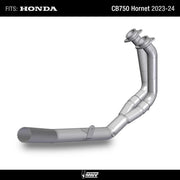 Bundle for Honda CB750 Hornet 2023-2024: NO-KAT pipe + slip-on GP PRO Black