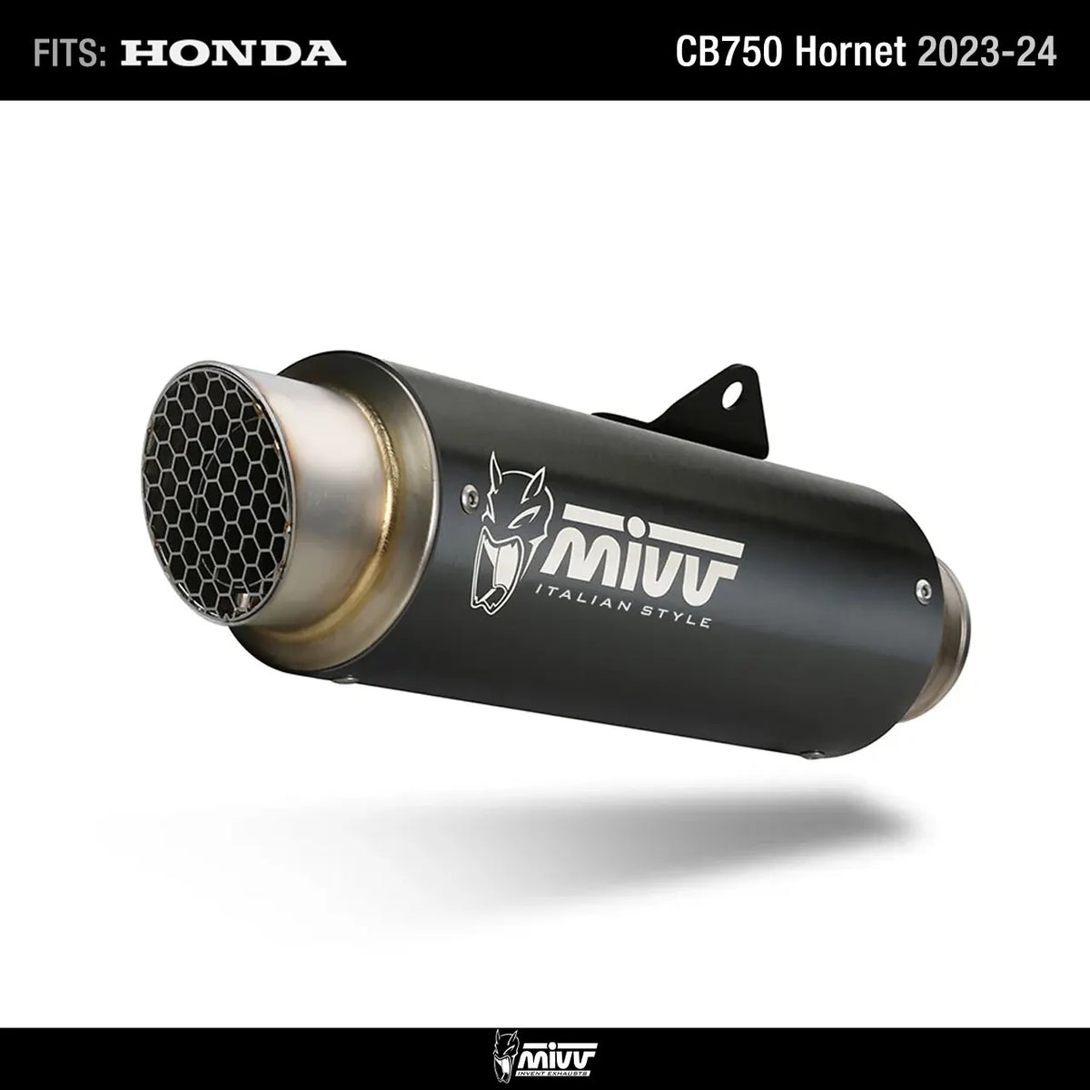 Bundle for Honda CB750 Hornet 2023-2024: NO-KAT pipe + slip-on GP PRO Black
