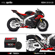 Bundle Aprilia RS V4 2019-2020: Austin Racing V3 De-Cat RACE BLACK + UpMap