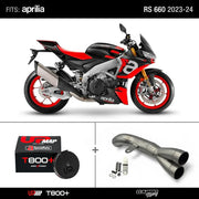 Bundle Aprilia Extrema RS660 2023-2024 De-Kat Mid-Pipe + UpMap T800+