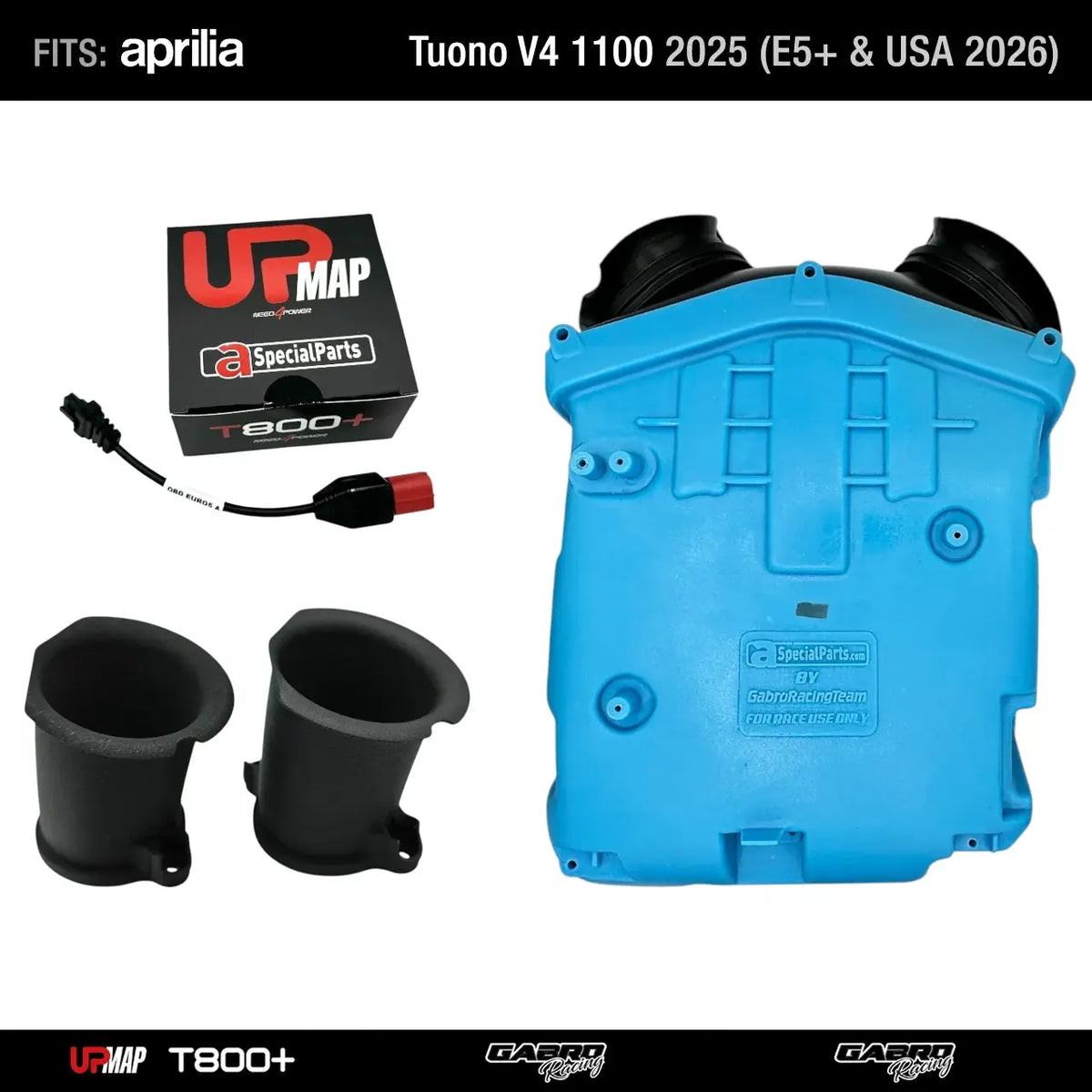 Stage 3 Bundle Aprilia Tuono V4 2025(USA 2026) UpMap + Airbox + Velocity Stacks by GRT