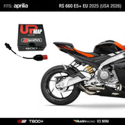 Bundle Aprilia RS 660 E5+ EU 2025 (USA 2026): Austin Racing V3 Mini NO HEADERS, Black tip  + UpMap