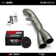 Bundle Aprilia Extrema RS660 2023-2024 De-Kat Mid-Pipe + UpMap T800+
