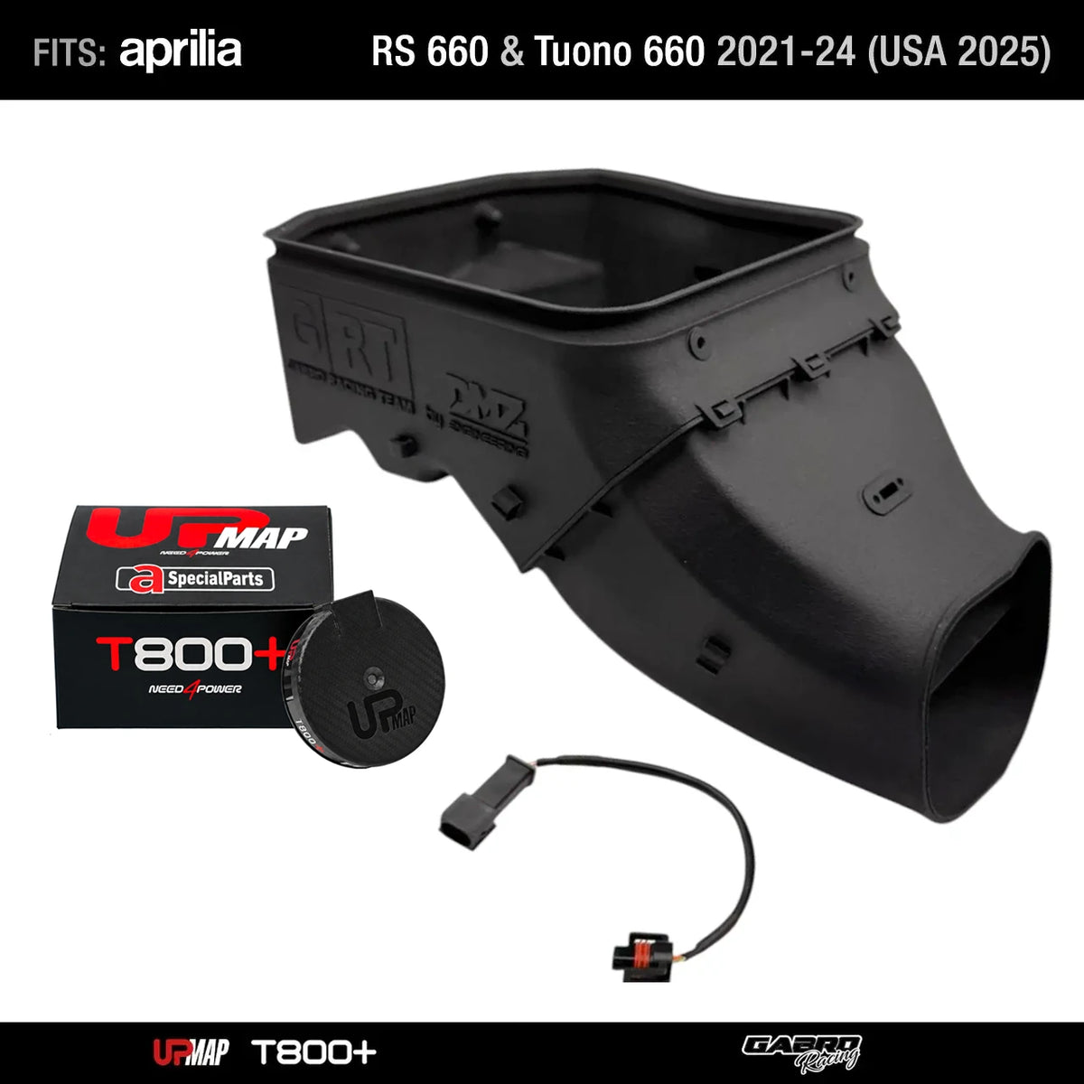 Bundle: Evo Race Airbox Kit for Aprilia RS 660 and Tuono 660 2021-2024 (USA 2025)by GRT + UpMap (with one map)