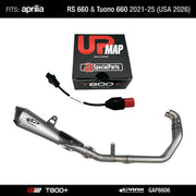 Bundle Spark Titanium Full Exhaust GAP8806 for Aprilia RS 660 Tuono 660 (Konix Evo) 2021-2025 (USA 2026) + UpMap