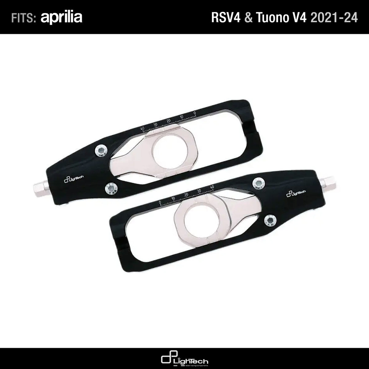 Chain Tensioner LighTech for Aprilia RS V4 Tuono V4 2021-2024 BLACK Code TEAP005NER