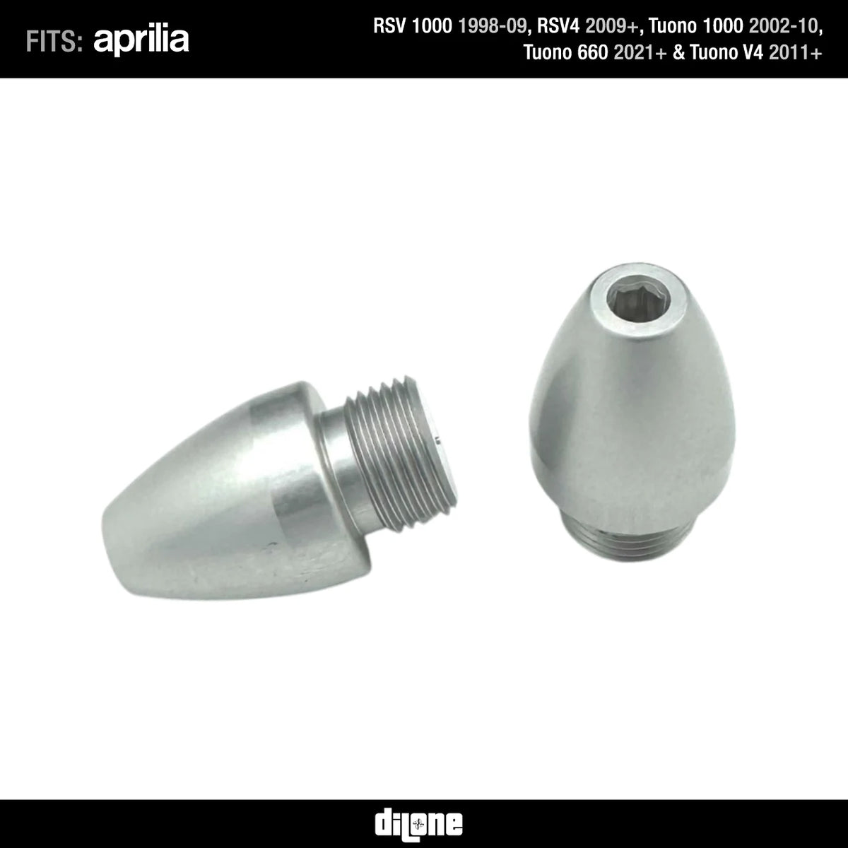 Bar Ends (Silver) Anodized Ergal By Dilone