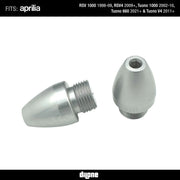 Bar Ends (Silver) Anodized Ergal By Dilone