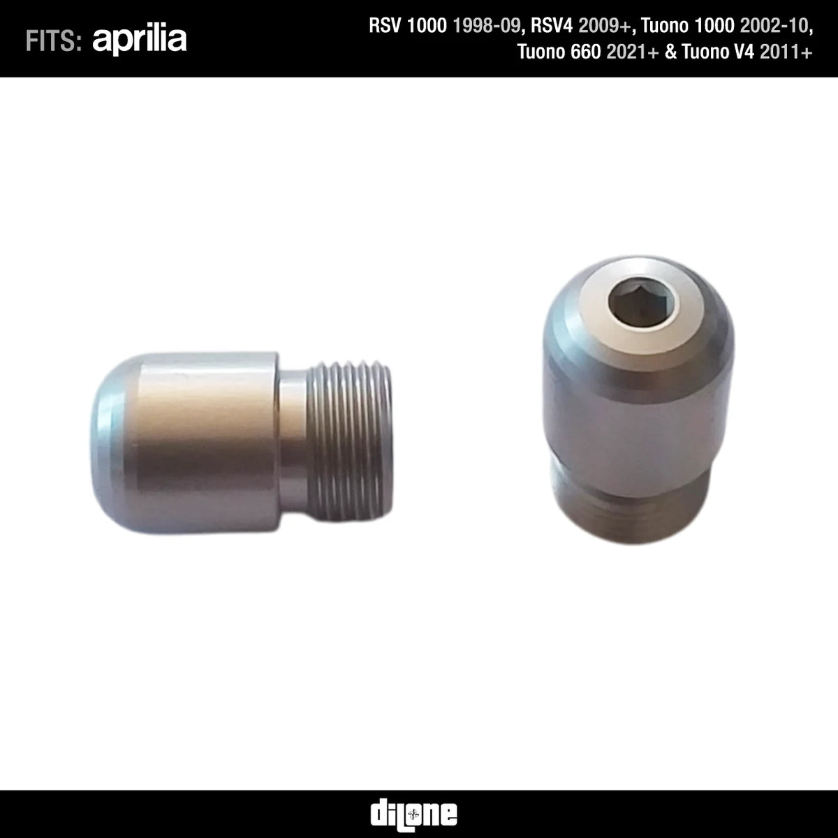 Bar Ends (Silver) Anodized Ergal By Dilone