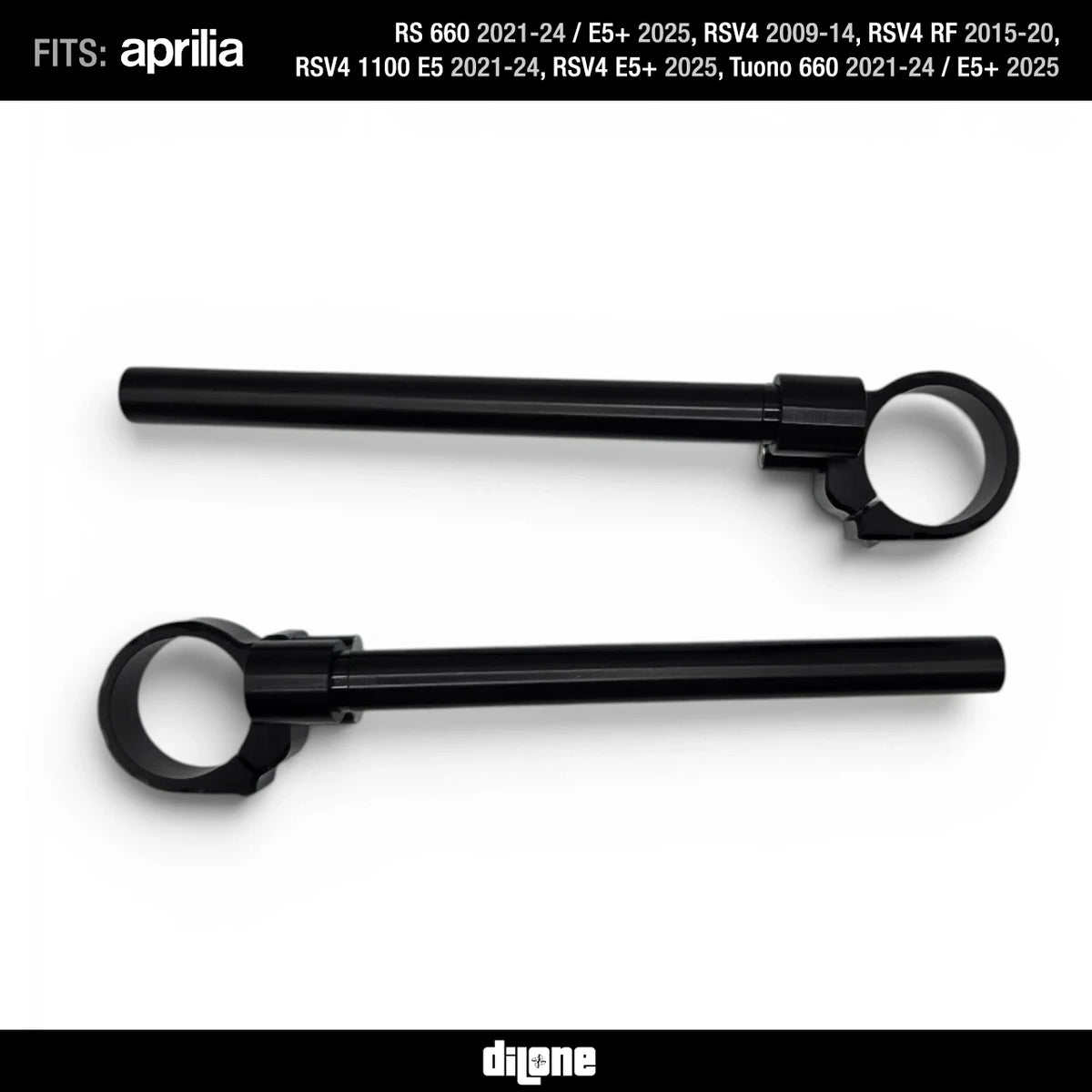 Extreme 9.5 Degree Clip-Ons For RS 660, Tuono 660 & RSV4 By Dilone