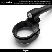 Extreme 9.5 Degree Clip-Ons For RS 660, Tuono 660 & RSV4 By Dilone