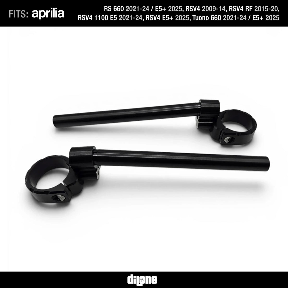 Extreme 9.5 Degree Clip-Ons For RS 660, Tuono 660 & RSV4 By Dilone