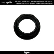 Front Wheel Nut (Black) Anodized Ergal 7075 For RSV2/V4, Tuono V2/V4, Dorsoduro & Caponord