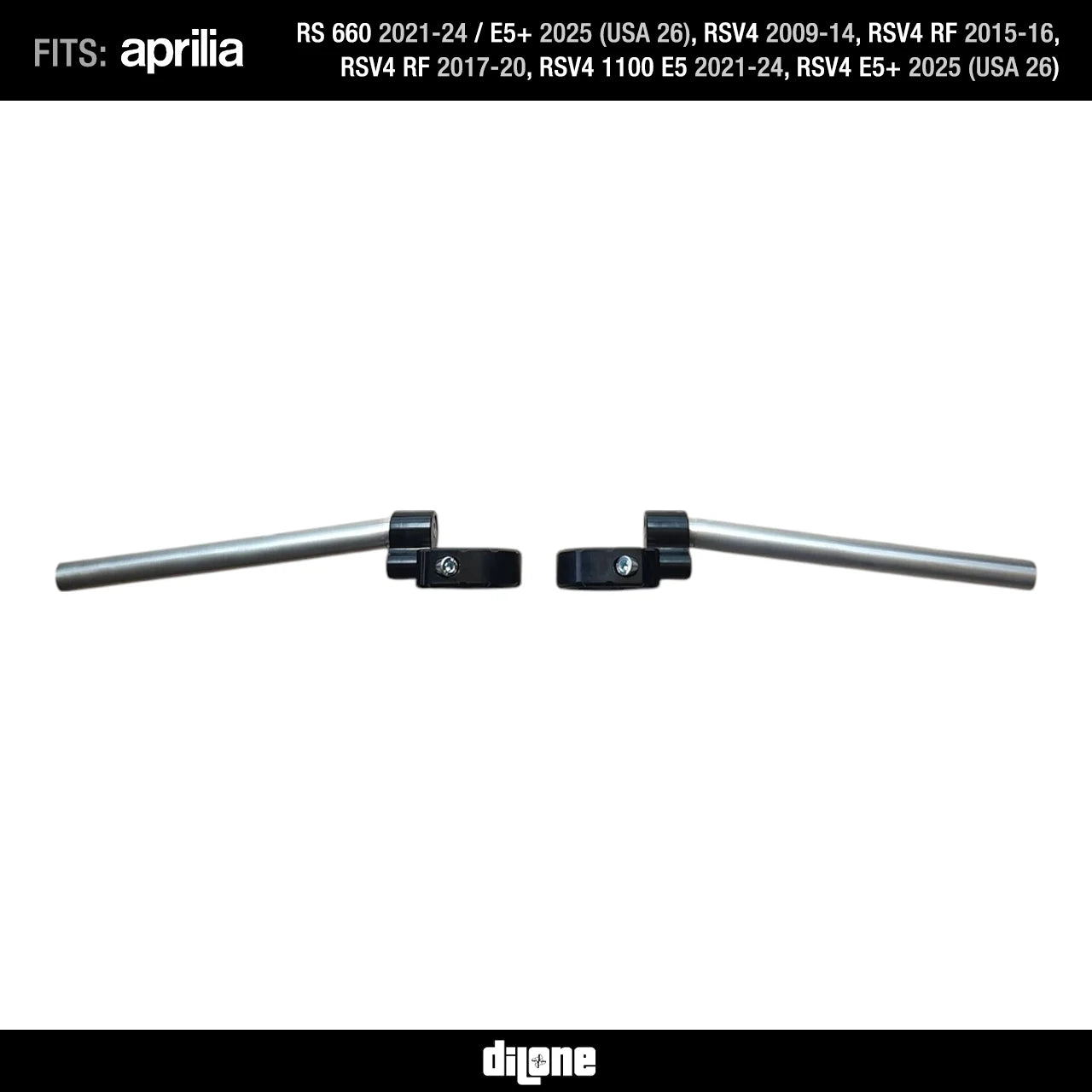 Clip-Ons Low Rise/Fold For RSV4 & RS 660 By Dilone