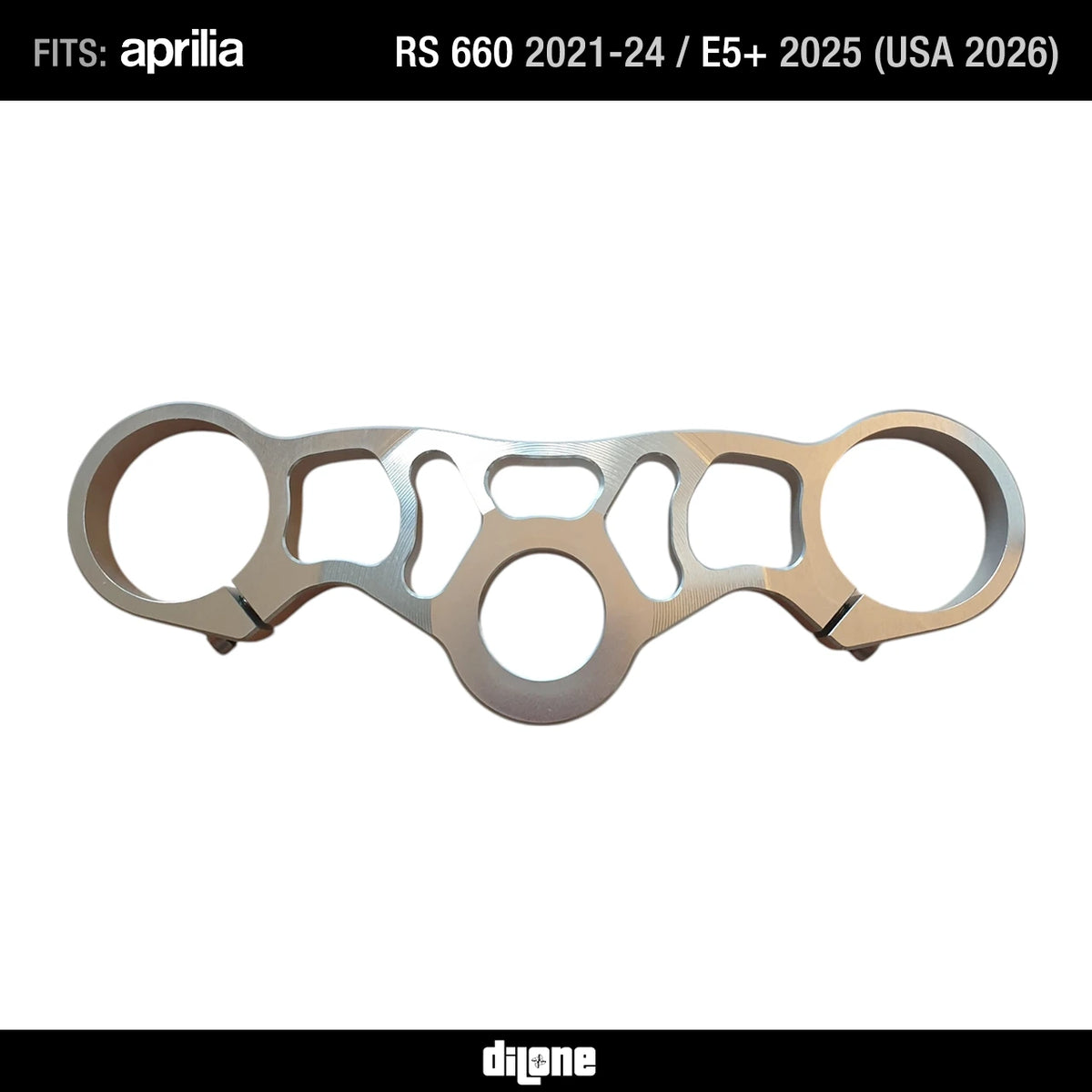 Top Triple Clamp Racing (Silver) For Aprilia RS 660