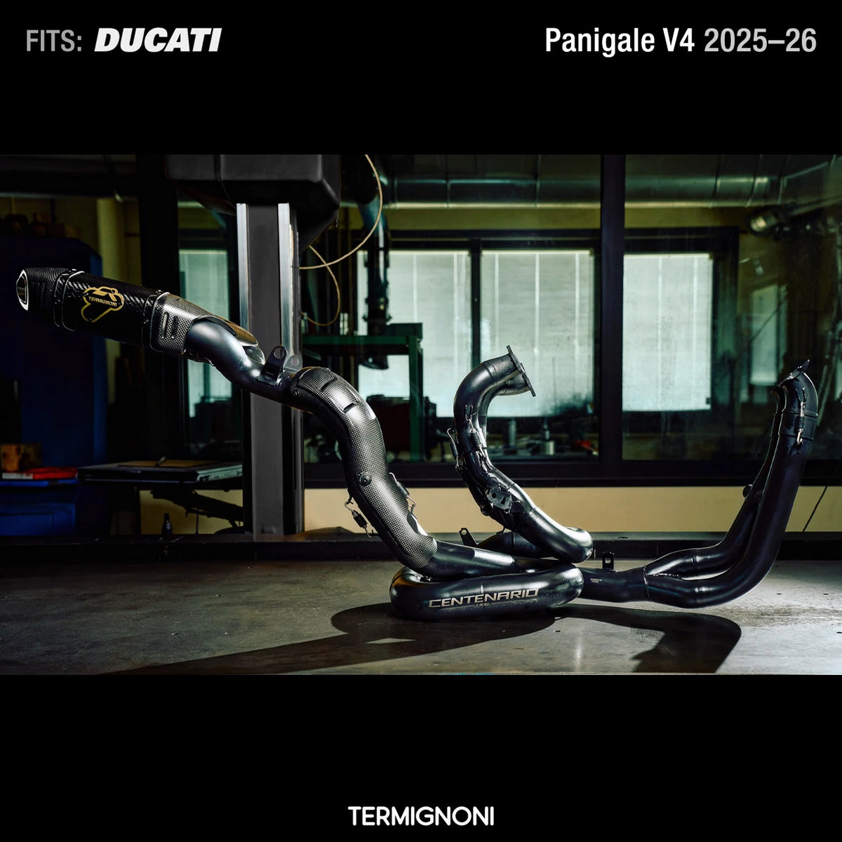 Pre-Order: Termignoni D231 Centenario Limited Edition Exhaust System for Ducati Panigale V4 + UpMap T800+