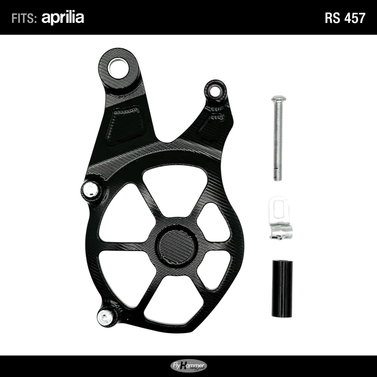 FlyHammer Sprocket Cover for Aprilia RS 457 Black
