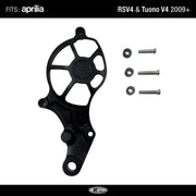 FlyHammer Sprocket Cover for Aprilia RS V4 Tuono V4 2009 onwards Black