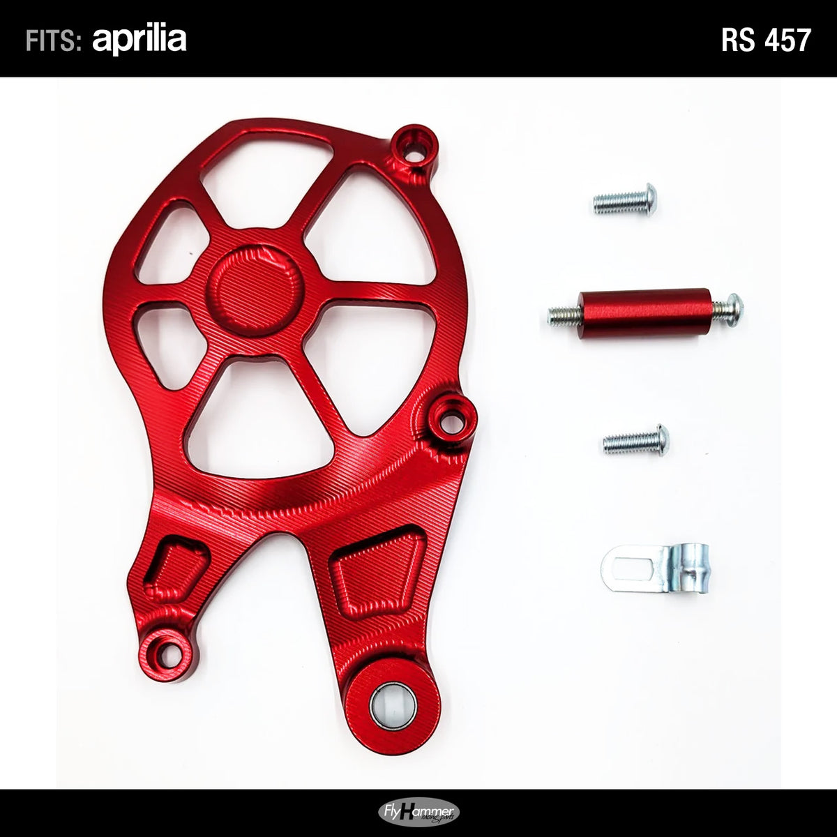 FlyHammer Sprocket Cover for Aprilia RS 457 Red